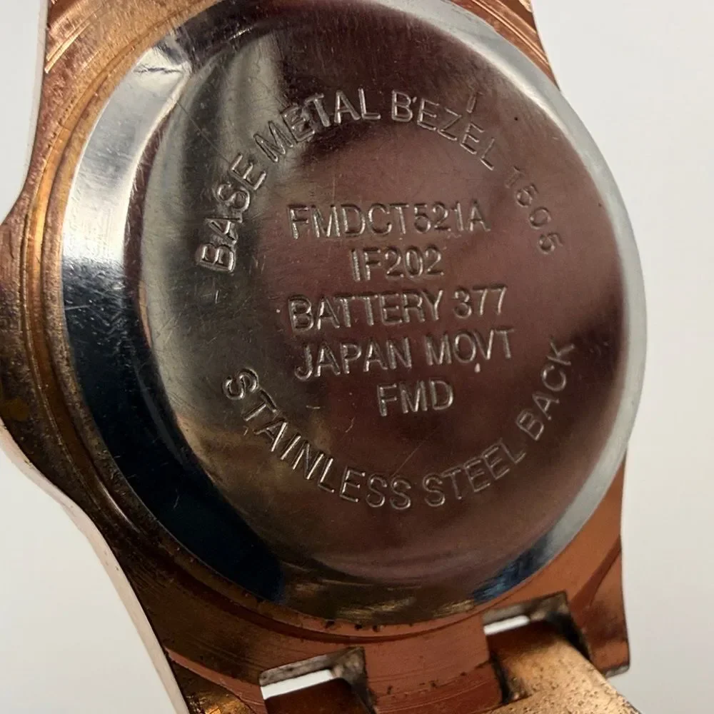 Valetta Women's Rose Gold and Red Timepiece